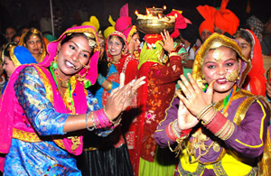 Jaago being performed at the fifth heritage fair being organised in Bathinda on Sunday. 
