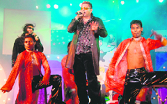Stereo Nation performs on the concluding day of Chandigarh Carnival on Sunday.