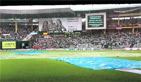Downpour disrupted the 4th ODI between India and England in Bangalore
