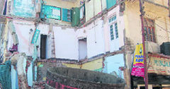 A part of LIC building on Chakrata Road.