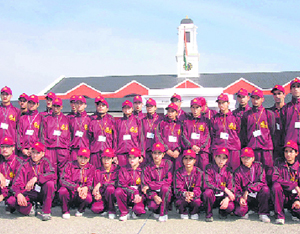 The group of students from Ganderbal district in Jammu and Kashmir, who are on a 15-day trip to various parts of country under Operation Sadbhavana, at IMA in Dehradun on Tuesday.