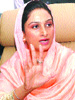 Harsimrat Kaur Badal interacts with mediapersons at KMV College in Jalandhar 