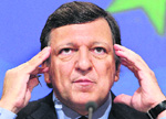 European Commission president Jose Manuel Barroso holds a news conference after a EC meeting on the financial crisis in Brussels 