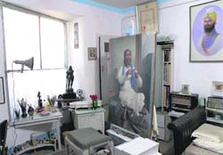 The room in which the legendary artist created masterpieces