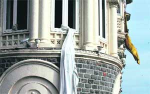 Some of the trapped guests used bedsheets and curtains to escape from terrorists at the Taj in Mumbai.