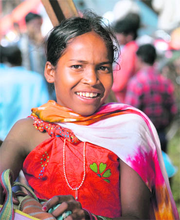 A tribal girl from Bastar 