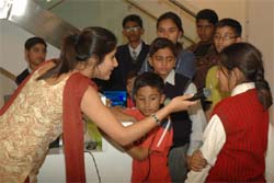 Kids participate in a Childrens Week programme at a mall in Gurgaon