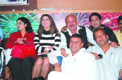 Cast and crew of Punjabi film Wattna to Dur during the promotion of the movie in Amritsar