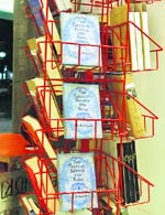 J. K. Rowlings latest book in city bookstores. 