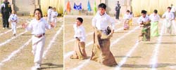 Kids take part in fun games during the annual sports meet at GD Goenka Public School, Ludhiana