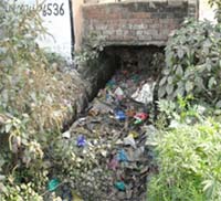 The nullah lies neglected by the authorities. Photo by writer