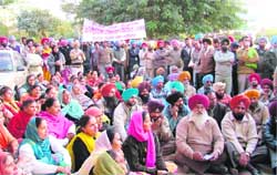 The Democratic Teachers Front Punjab Ludhiana, organises a rally against the DEO in Ludhiana