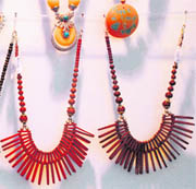 Shine and sparkle with seas shell neckpieces