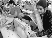Villagers of nearby areas of Bassi Pathana learn stiching and embroidery skills at the Baba Mehar Charitable Trust.