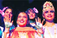 Students perform at the annual function of Ajit Karam Singh International Public School, Chandigarh