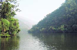 A view of the Renuka Lake in Sirmour district.