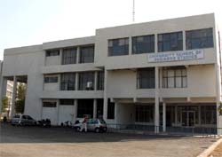 A view of the off-campus institute of the Punjabi University at Talwandi Sabo.