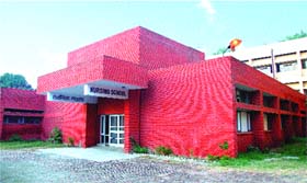 The building of the School of Nursing at Shaheed Babu Labh Singh Civil Hospital in Jalandhar