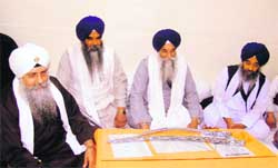 Giani Iqbal Singh, Jathedar of Patna Sahib  attends a meeting of Sikh high priests in Amritsar