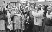 Residents of Dadumajra Colony stage a protest against ward councillor, Kamlesh, on Friday.