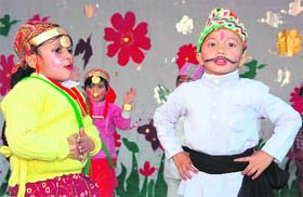 Children perform at the annual function of Doon Valley Public School in Dehradun
