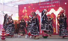 Students of the Army School, Fazilka, presenting Kalbelia dance of Rajasthan at the schools annual function on Thursday.