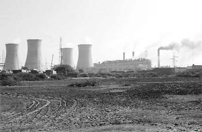 Guru Nanak Dev Thermal Plant, Bathinda: Flyash is everywhere. 