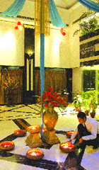 Hotel Maya getting ready for the New Year celebrations.