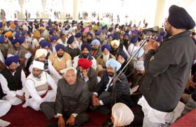 The SAD meeting being held to prepare for Maghi Mela in Bathinda