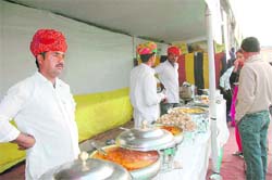The Rajasthani food stall at the All-India Handloom Exhibition at the Parade Ground in Dehradun. 