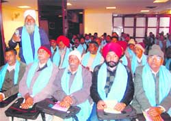 Farmers at a training camp organised by the State Bank of India in Dehradun