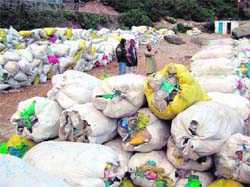 Plastic waste at the Badrinath dham