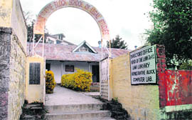Administrative block of the School of Legal Studies, Himachal Pradesh University.