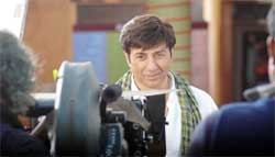 Actor Sunny Deol shoots for an ad film near Manesar in Gurgaon
