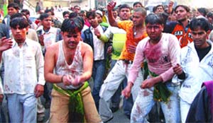Muslims take out a procession on the occasion of Moharram in Jalandhar