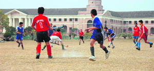 Semifinal match being played between Doon Hawks and Gahri Shyampur teams at FRI premises.
