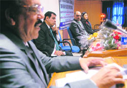 Delegates during the residential training programme at Panjab University on Wednesday.