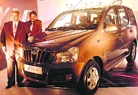 The Xylo car which was launched in Chandigarh on Tuesday. It will be available in four variants, at ex-showroom price ranging from Rs 6.27 lakh to 7.72 lakh.