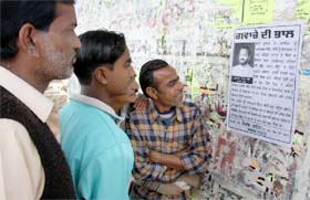 The poster on Bathinda MLA