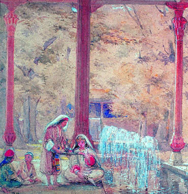 A pavilion in Shalimar Bagh