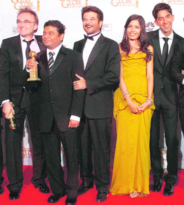 The cast of Slumdog Millionaire