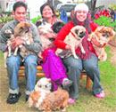Fantastic family: Usha Sharma with loved ones