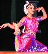 Bollywood actor Isha Deol performs during Kalarang festival in Margao, Goa.