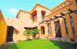 Monita Gautam's house with open courtyards