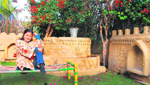 Gick Grewal loves the rustic look of her home