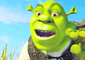A scene from the film Shrek