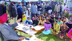 A coaching class in progress at the District Sainik Welfare Office.