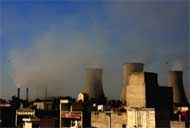 Residents had a tough time in commuting and flying kites as fly ash billowed from the chimneys of the GNDTP caused inconvenience