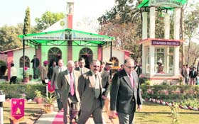 Gen SF Rodrigues (right) along with Lt Gen T K Sapru, GoC-in-Chief, Western Command, after inaugurating the renovated station church building in Chandimandir