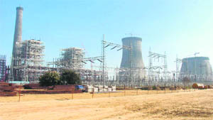 The Rajiv Gandhi Thermal Power Plant coming up at Khedar near Hisar.